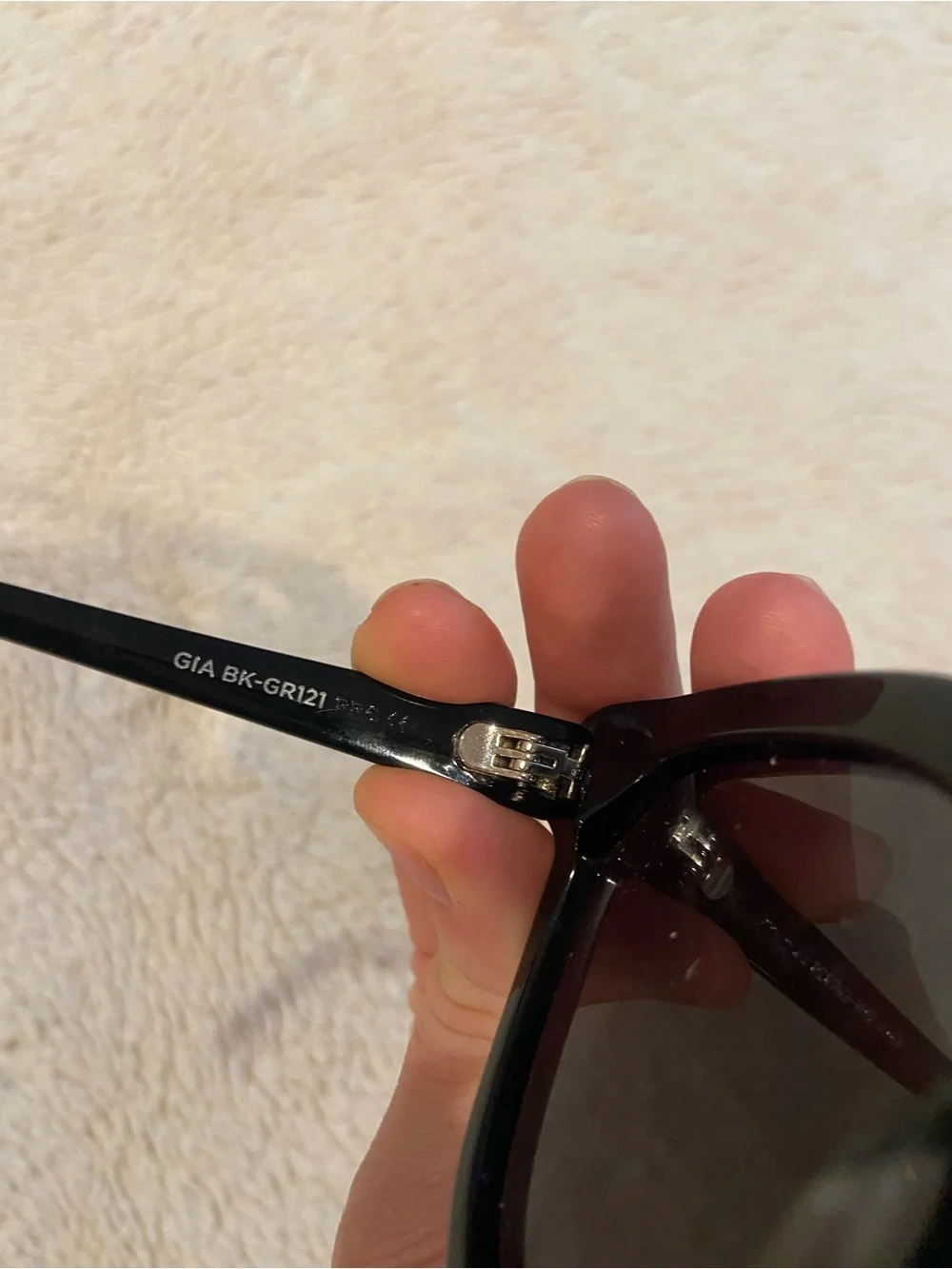 DIFF Eyewear Gia Black Oversized Cat Eye Sunglasses